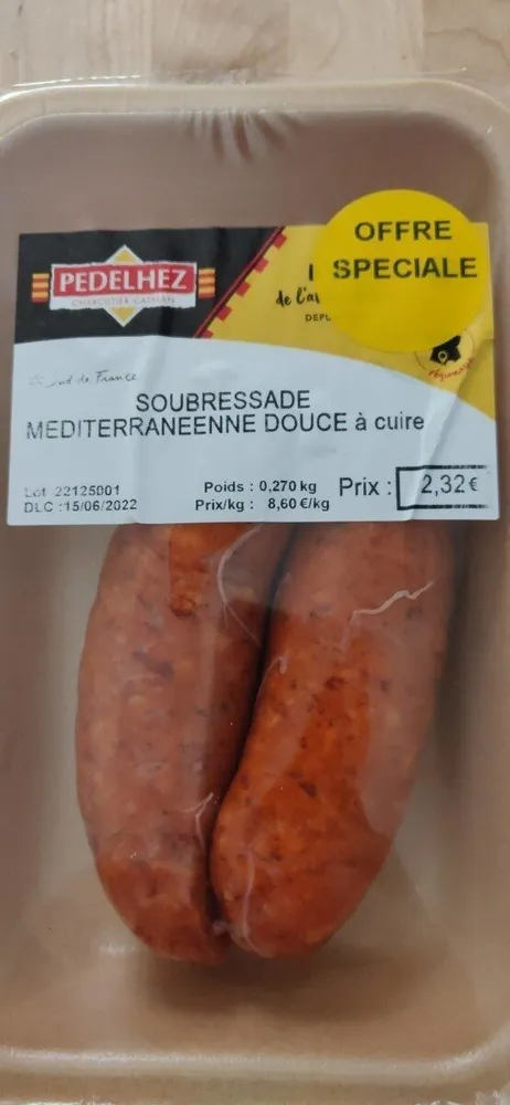 Soubressade méditerranéenne douce