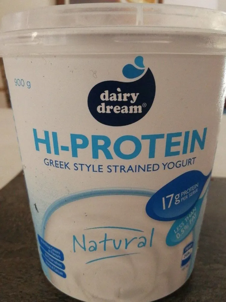 Hi-protein greek style strained yogurt