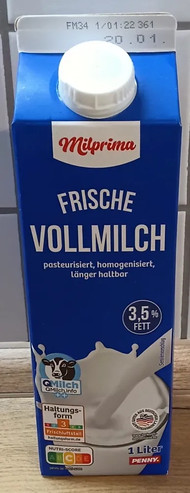 Frische Vollmilch