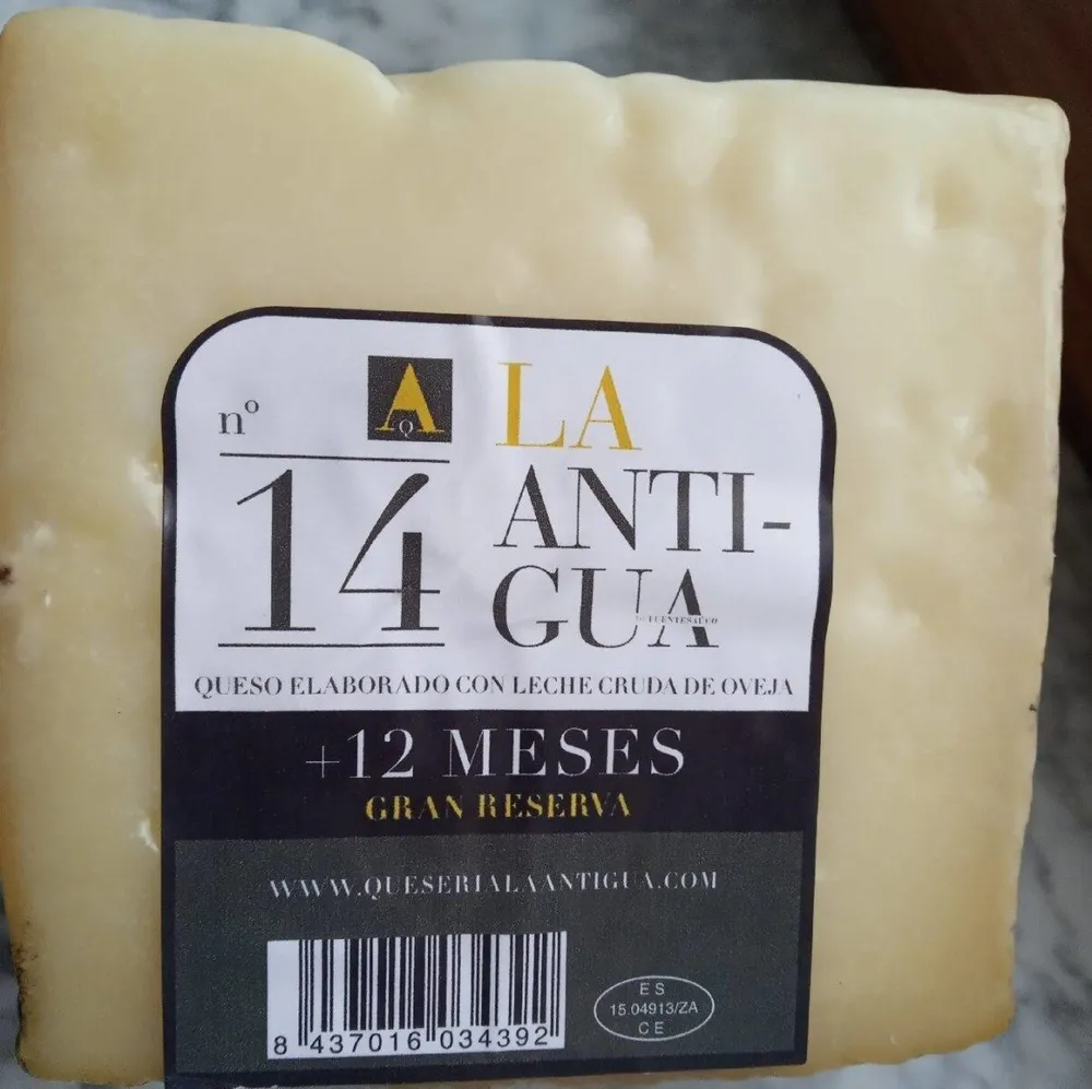 Queso gran reserva oveja La Antigua