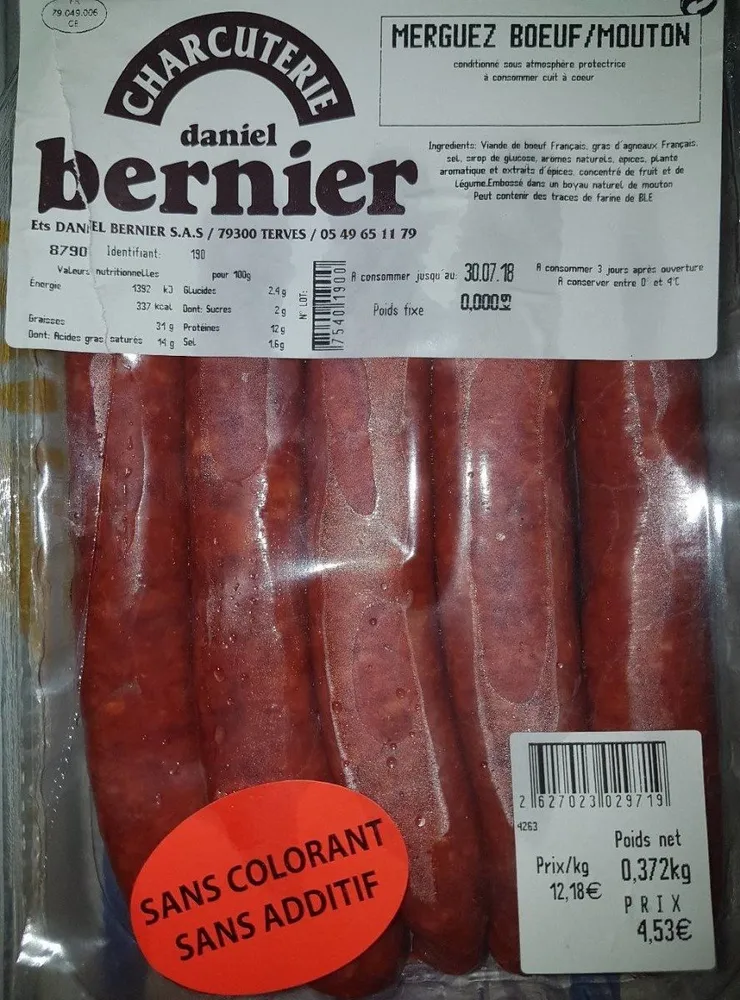 Merguez boeuf/mouton