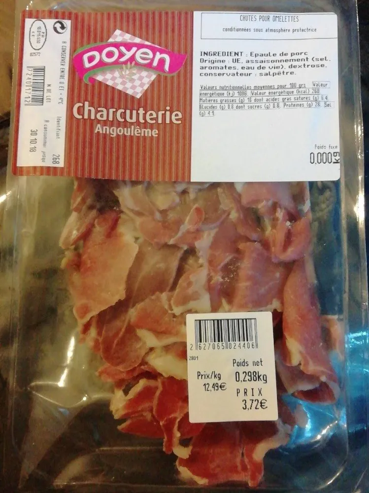 Chutes pour omelettes