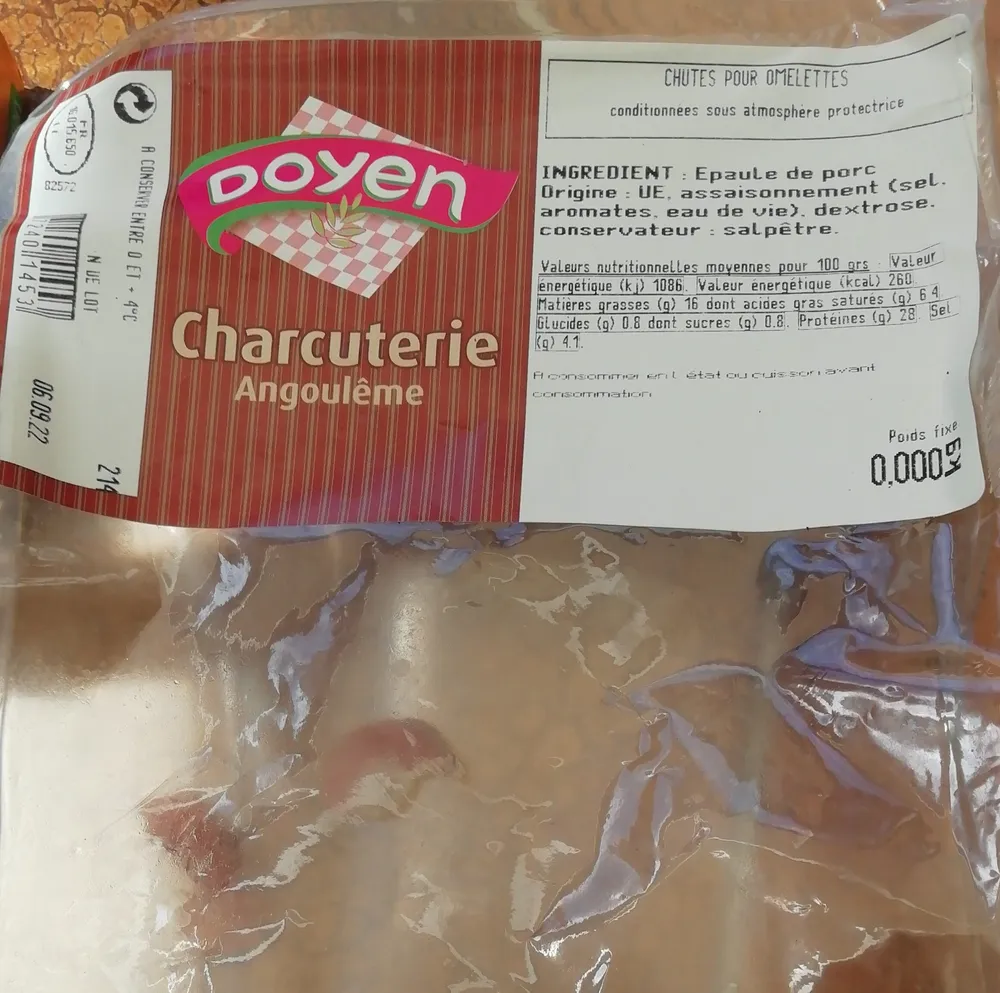 CHUTES POUR OMELETTES
