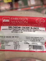 Salchicha cocida blanca