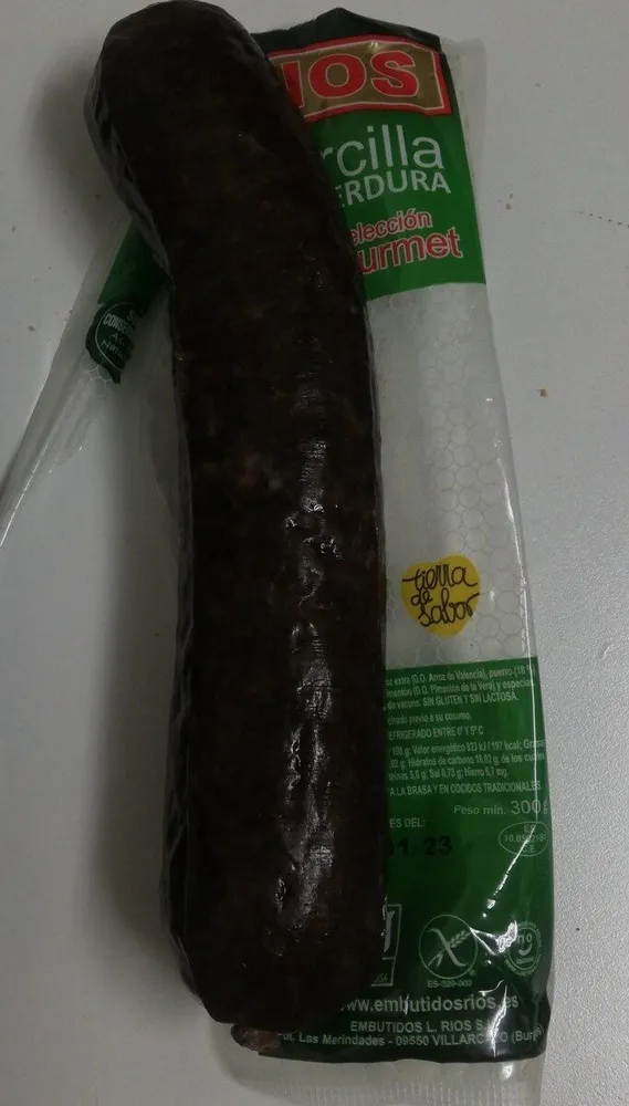 Morcilla con verdura