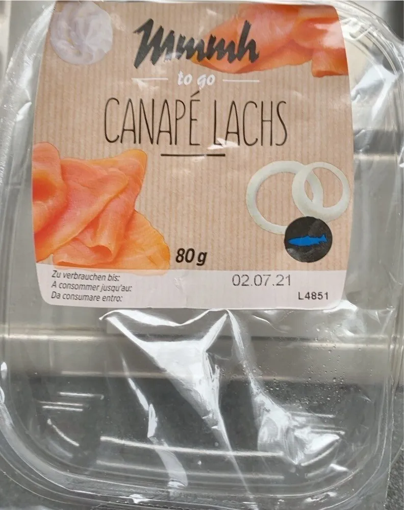 Mmmh to go Canape Lachs