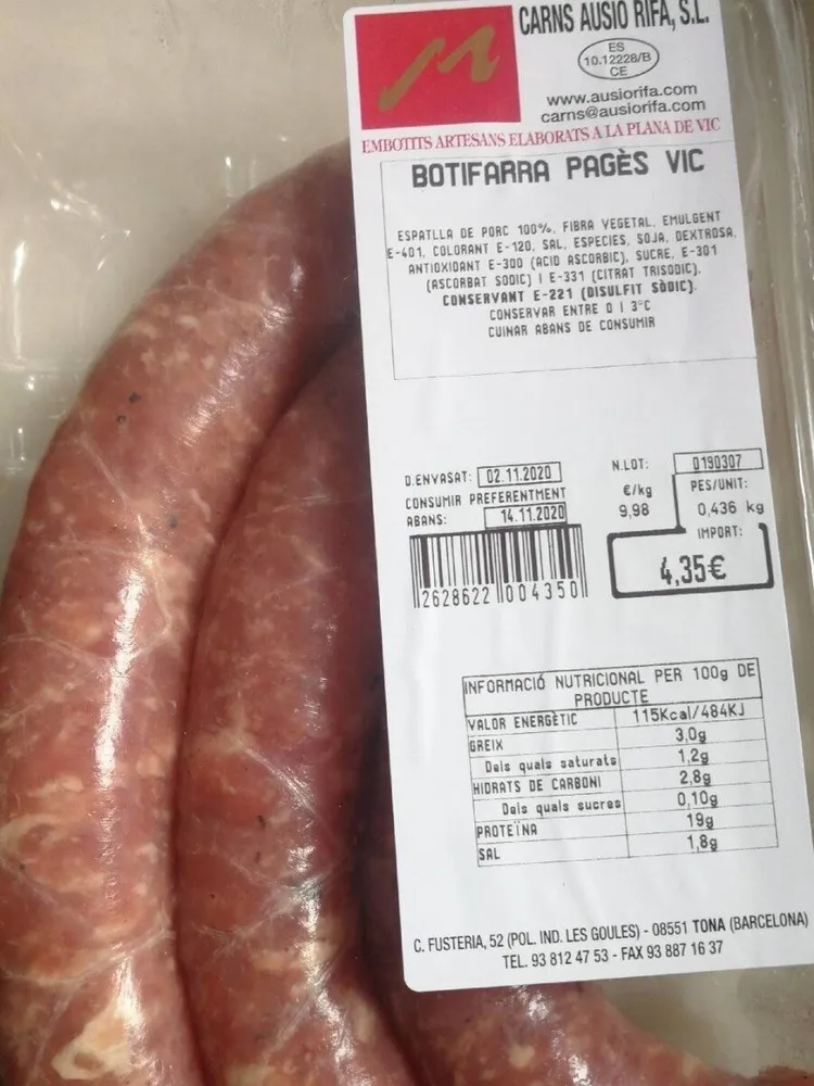 Botifarra pagès vic