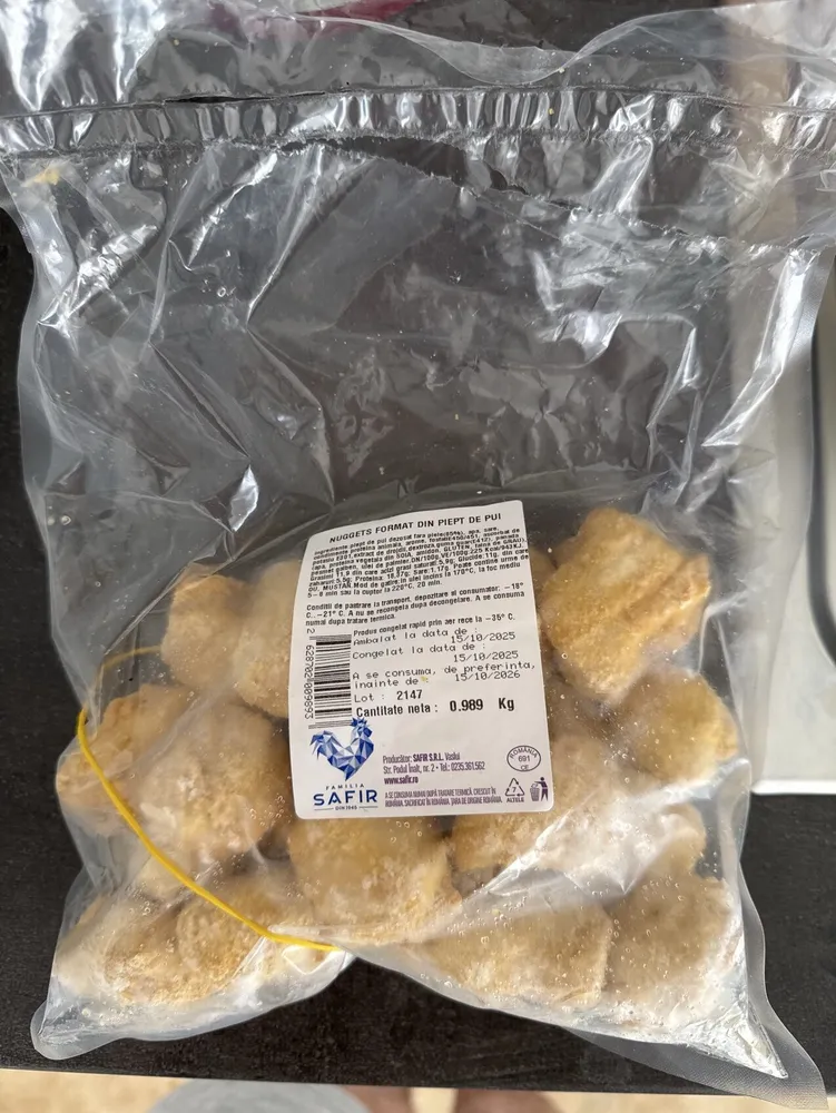 Nuggets Format Din Piept De Pui