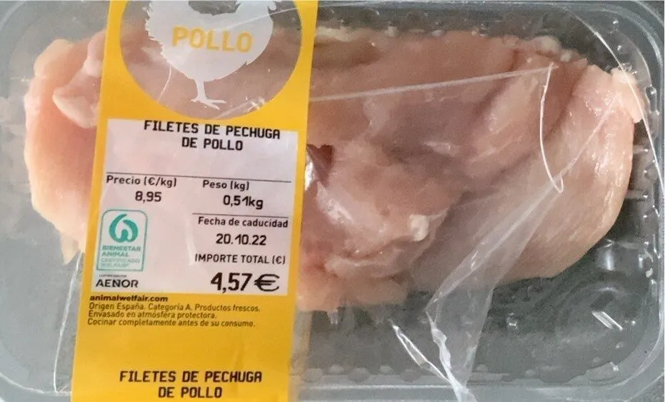 Filetes de pechuga de pollo