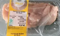 Filetes de pechuga de pollo