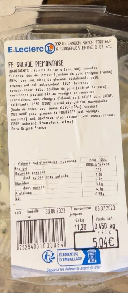 Salade Piemontaise
