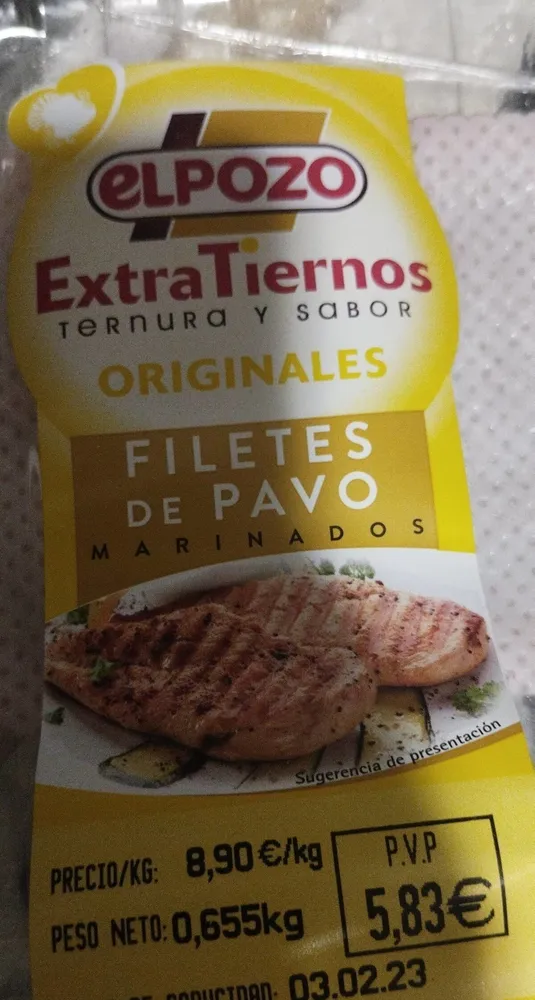 Filetes de pavo