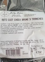 Roti cuit choix bruni 3 tranches