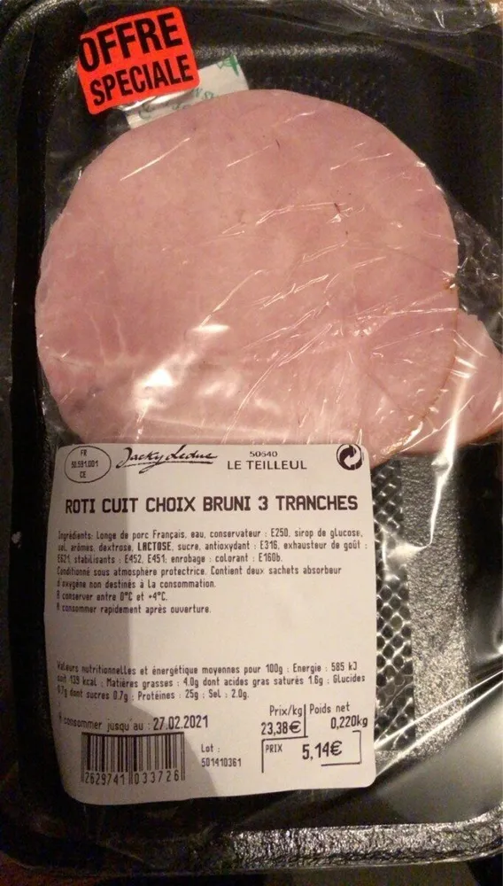 Roti cuit choix bruni