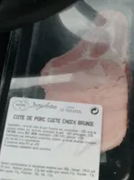 Côte de porc cuite