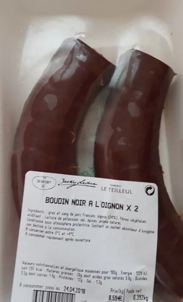Boudin noir a l'oignon