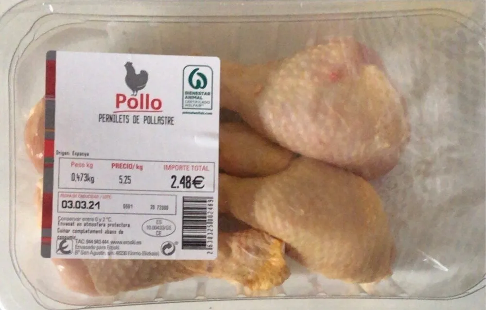 Perniles de pollastre