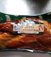 1/2 palette fumée sans os à cuire.