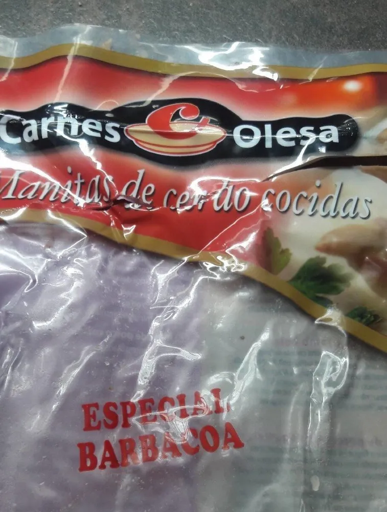Manitas de cerdo cocidas
