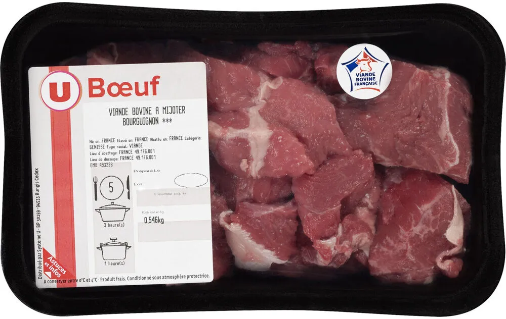 Viande bovine - pièce à bourguignon *** Genisse, Nouvelle agriculture