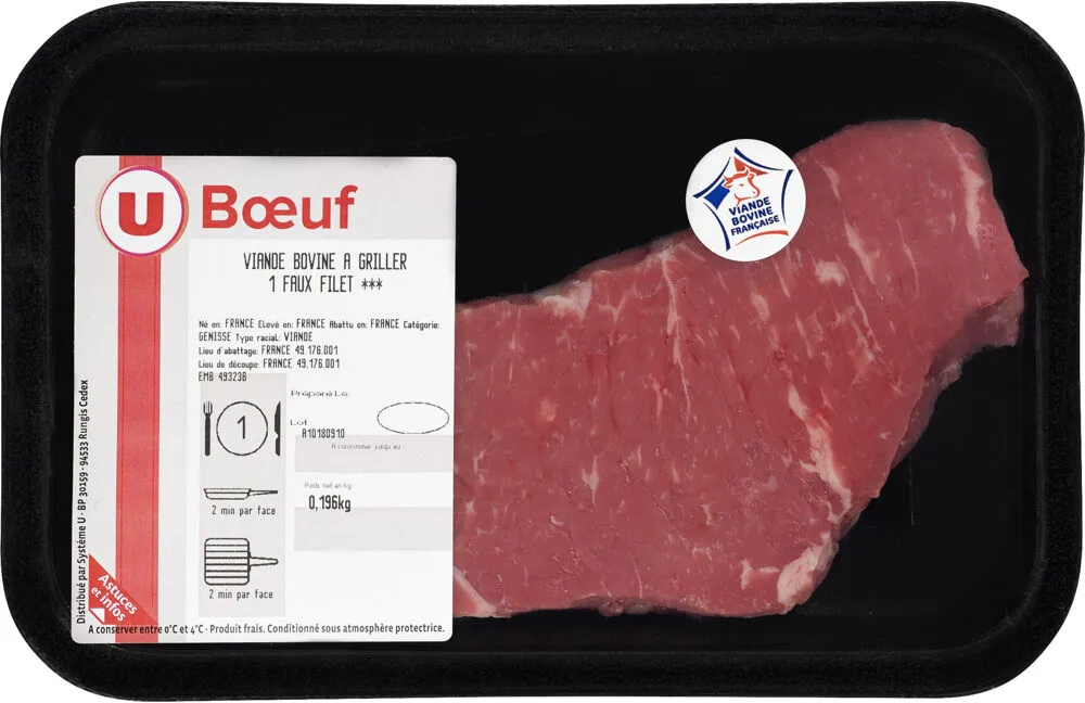 Viande bovine - Faux filet *** Genisse, France, 1 pièce
