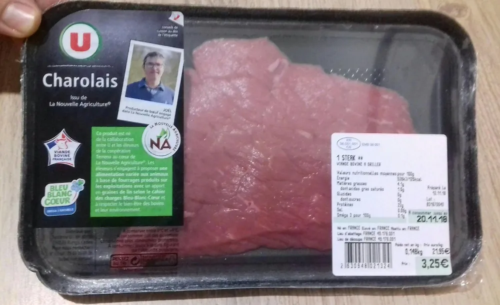 Steak charolais