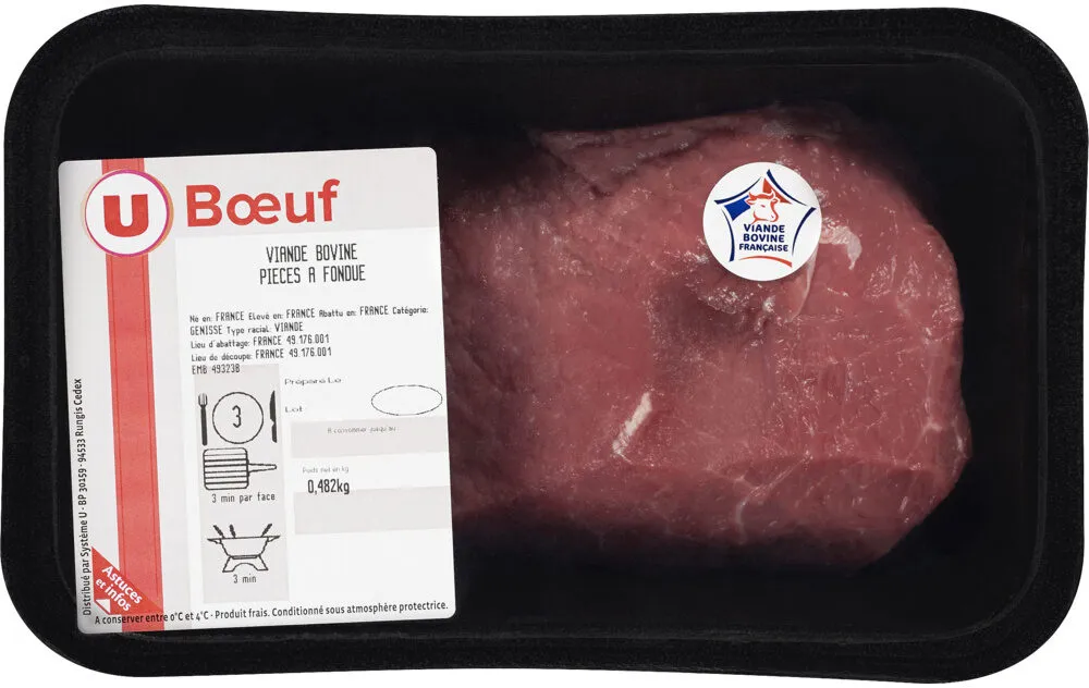 Viande bovine - Pièce à fondue Genisse, Nouvelle agriculture