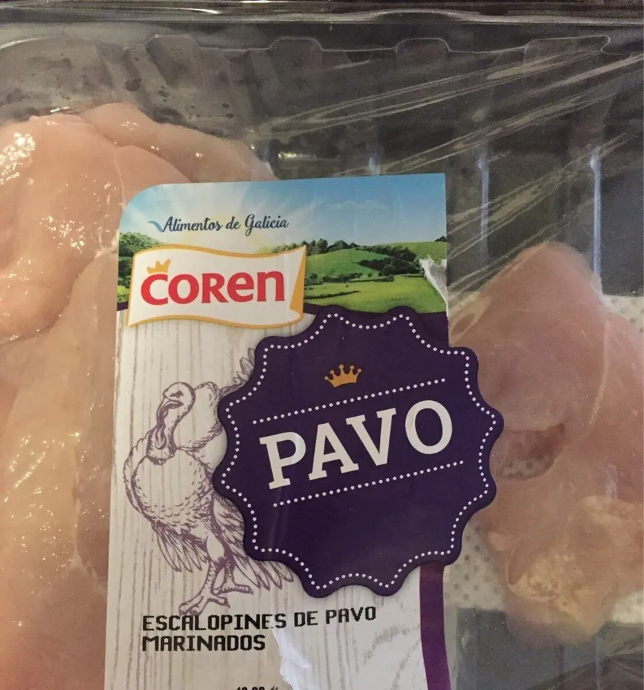 Escalopines de pavo marinados