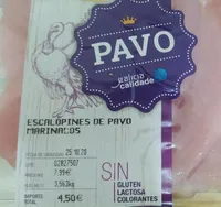 Escalopines de pavo marinado