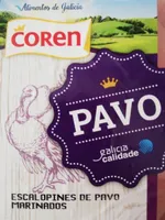 Escalopines de pavo marinados
