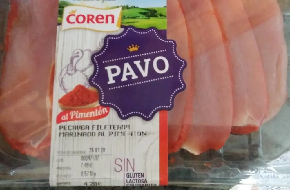 Pechuga feliteada maeinado al pimenton pavo