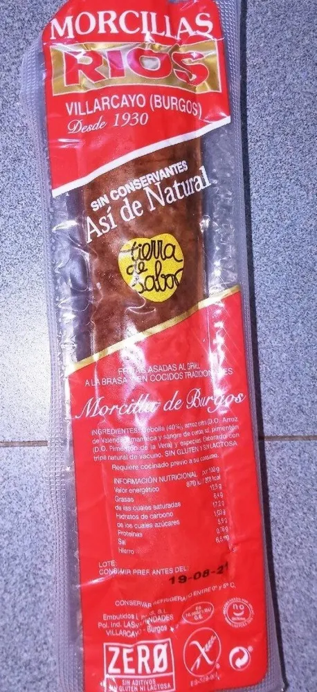 Morcilla de burgos (rios)