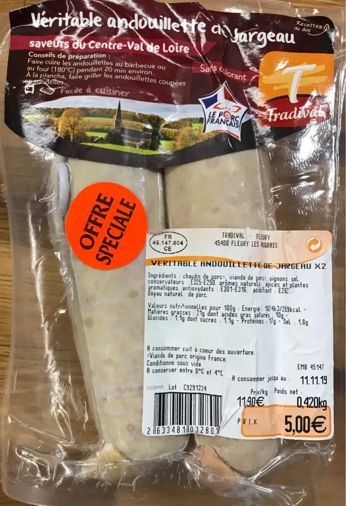Véritable andouillette de Jargeau