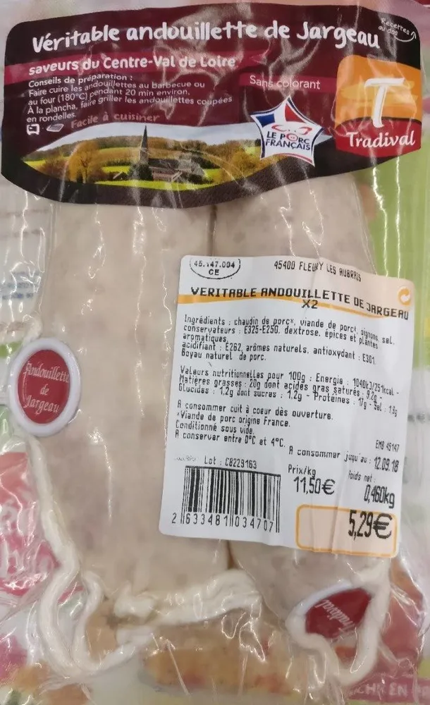 Véritable andouillette de Jargeau
