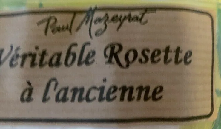 Véritable rosette à l’ancienne