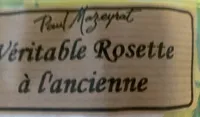 Véritable rosette à l’ancienne