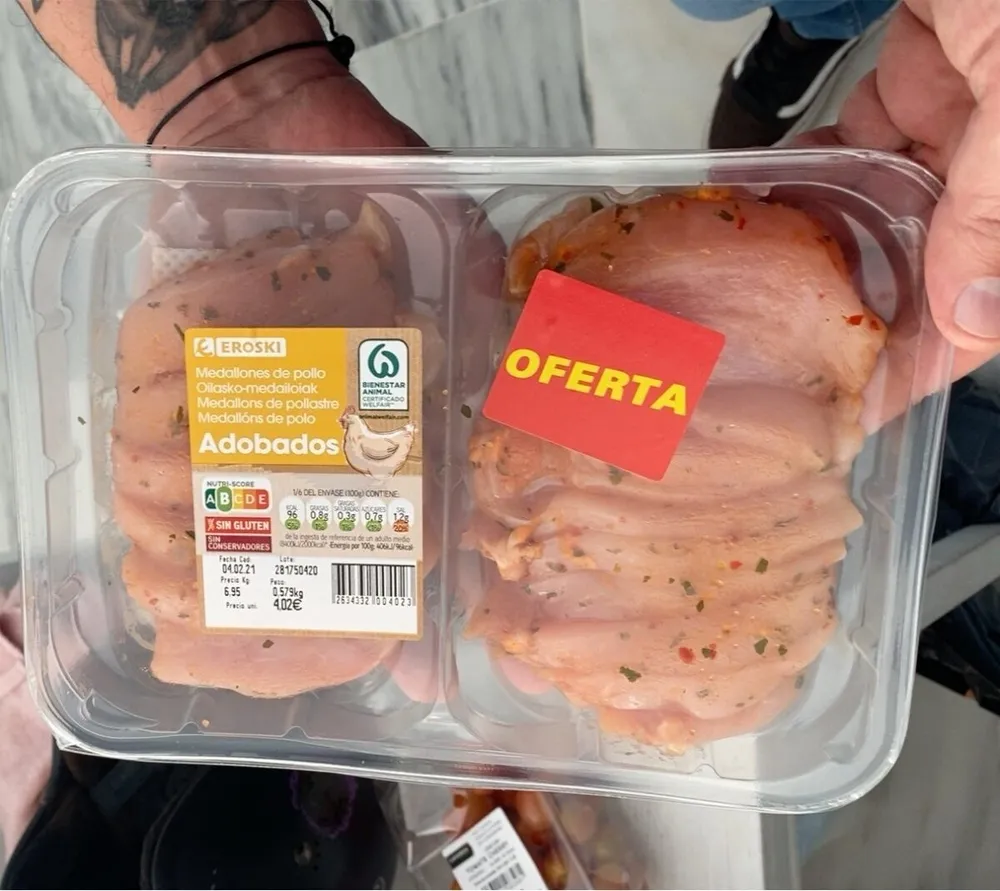 Medallones de pollo adobados