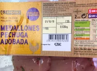 Medallones de pechuga adobada