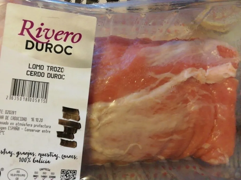 Lomo trozo cerdo duroc
