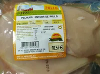 Pechuga entera de pollo