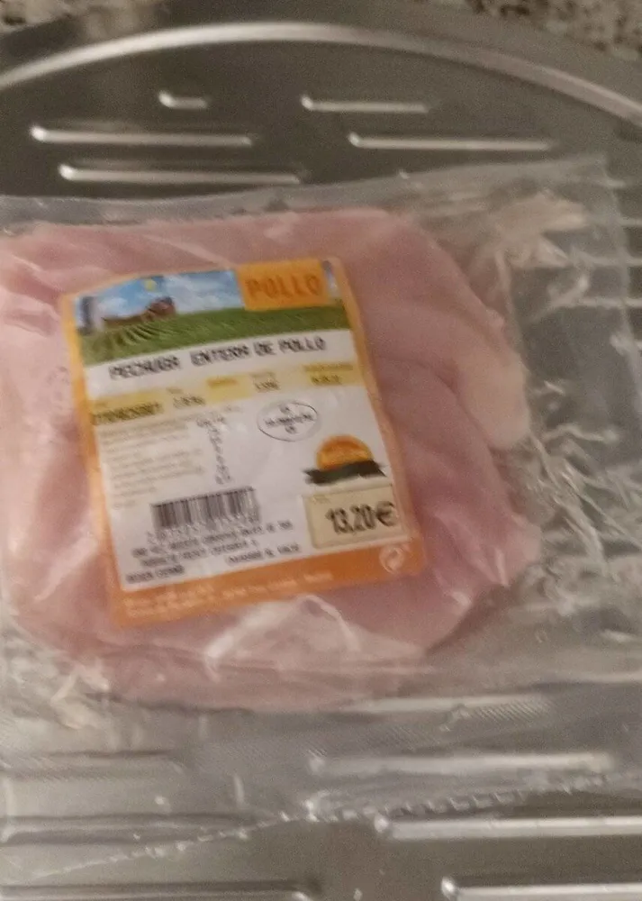 Pechuga entera de pollo