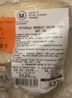 Etchola brebis vache 32% Matiere grasse