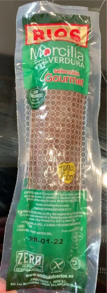 Morcilla con Verdura