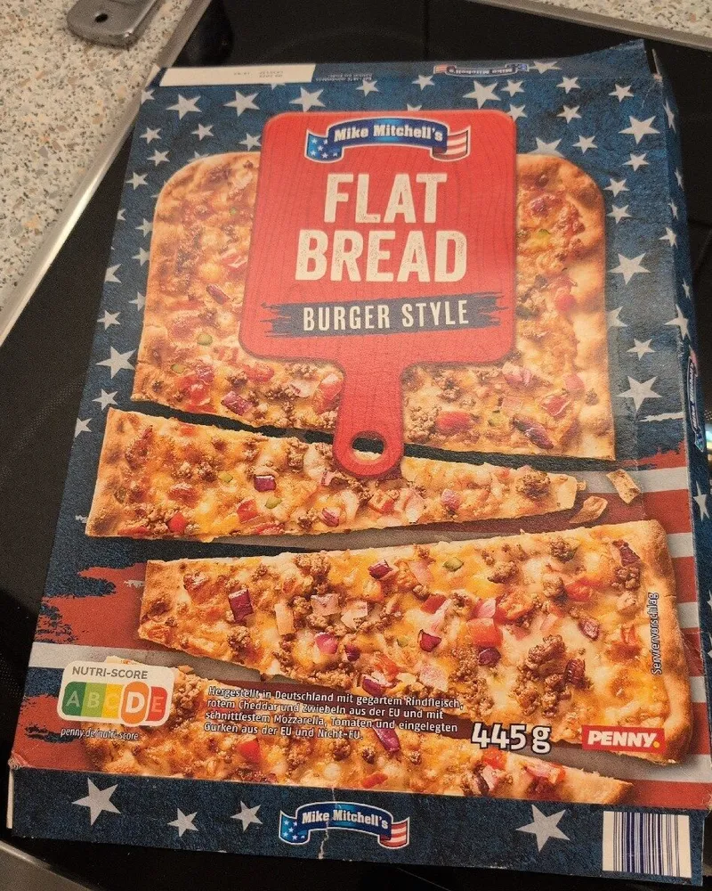 Flat Bread Burger Style