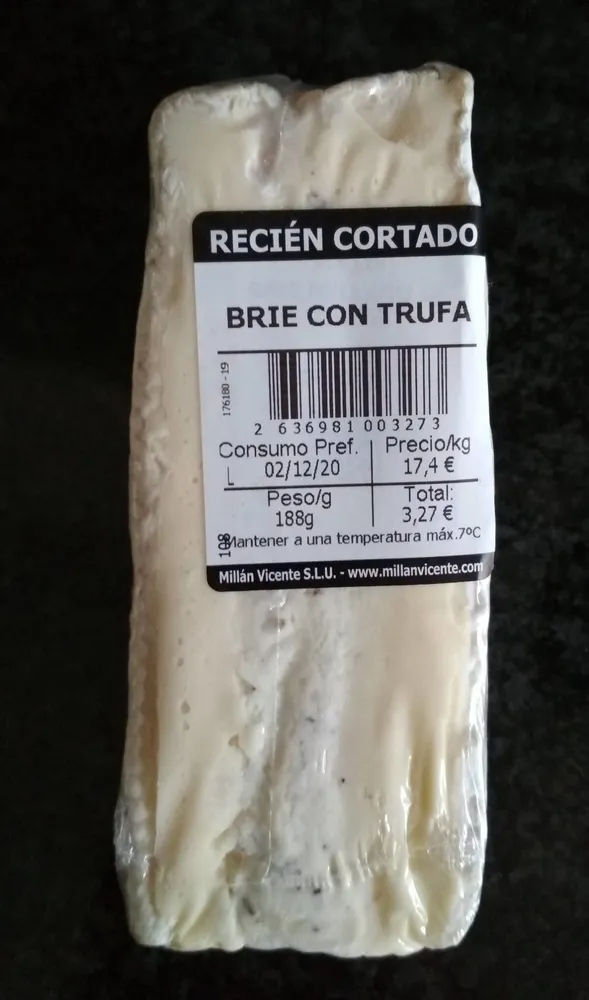 Queso brie con trufa