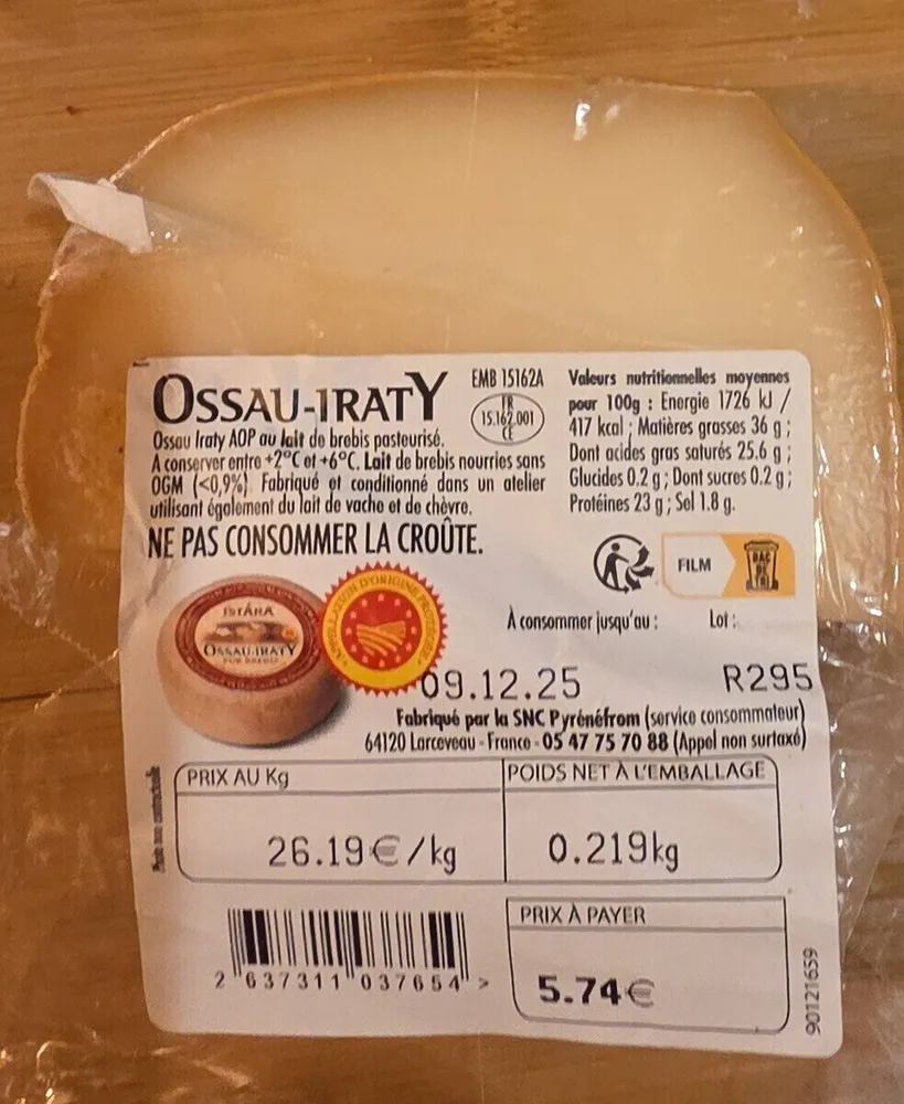 FROMAGE OSSAU-IRATY