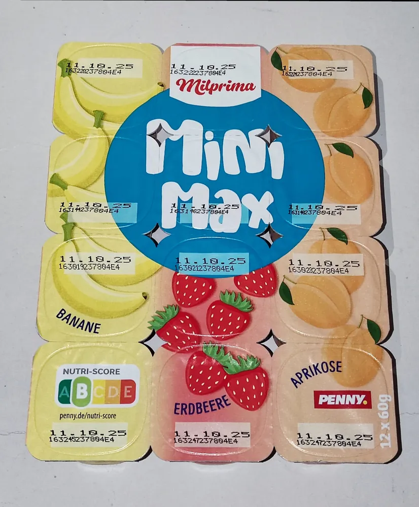 Minimax 12er-Pack - Banane/ Erdbeere / Aprikose
