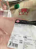 Jambon cuit superieur avec couenne