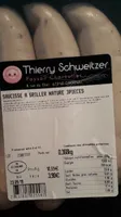 Saucisse blanche à griller