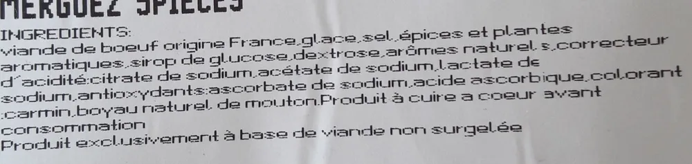 Merguez 5 Pièces